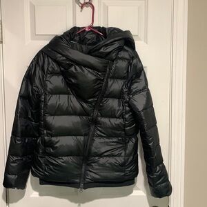 Ladies Nike asymmetrical puffer jacket moto size small